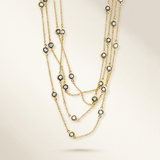 Laye Bezel Necklace — One Size / Gold — view 2