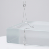 Avera - Avera Chrisette 0.4ct Cubic Zirconia Classic Drop Lariat Necklace - One Size - Silver - View 3