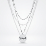 Avera Delicate Silver Plated Necklace Blessed Pendant — One Size / Silver — view 1