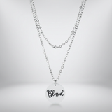 Avera - Avera Delicate Silver Plated Necklace Blessed Pendant - One Size - Silver - View 2