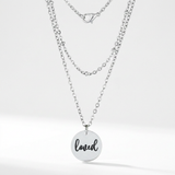 Avera Delicate Silver Plated Necklace Loved Pendant — One Size / Silver — view 1