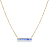 Opal Bar Necklace — One Size / Blue — view 1