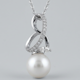 Avera - Avera Royalty Pearl Pendant in Sterling Silver - One Size - Silver - View 2