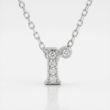 Avera - Avera Micro-Pave Initial R Pendant In Sterling Silver - One Size - Silver - View 2