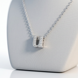Avera - Avera Micro-Pave Initial U Pendant In Sterling Silver - One Size - Silver - View 2