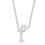 Avera Finish Initial F Pendant In Sterling Silver — One Size / Silver — view 1