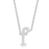 Avera - Avera Finish Initial F Pendant In Sterling Silver - One Size - Silver - View 2