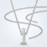 Avera Finish Initial I Pendant Sterling Silver Letter Charm — One Size / Silver — view 1