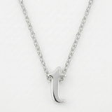 Avera Finish Initial T Pendant in Polished Silver — One Size / Silver — view 1