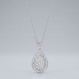 Avera - Avera Teardrop Crest Pendant in Polished Sterling Silver - One Size - Silver - View 2