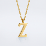 Avera Elaina Stainless Steel Z Initial Necklace Gold — One Size / Gold — view 1