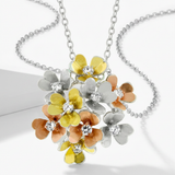 Avera - Avera Summer Bouquet Floral Pendant Necklace Multi - One Size - Multi - View 2