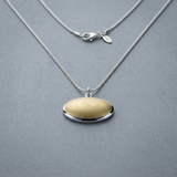 Avera - Avera Oval Eye Pendant Necklace in Beige One Size - One Size - Beige - View 2