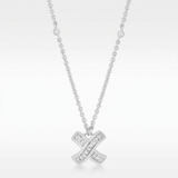 Avera - Avera Timeless Pave Necklace In Sterling Silver - One Size - Silver - View 2