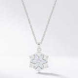 Avera Brilliant Marquise Snowflake Pendant in Sterling Silver — One Size / Silver — view 2