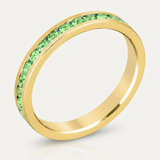 Avera Stylish Stackables Peridot Crystal Ring - Light Green — 5 / Light/Pastel Green — view 1