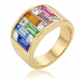 Avera Spring Bazaar Ring In Polished Gold Finish — 5 / Gold — view 1