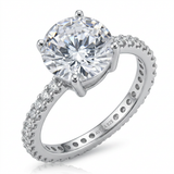Avera Queen Anne Ring in Polished Sterling Silver — 5 / Silver — view 1
