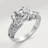 Avera Brilliant Engagement Ring In Sterling Silver — 5 / Silver — view 2