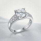 Avera Classic Engagement Ring Style 1 Sterling Silver Band — 5 / Silver — view 1