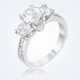 Avera Elizabeth Engagement Ring in Sterling Silver — 5 / Silver — view 1