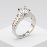 Avera Classic Plated Engagement Ring in Radiant Silver — 5 / Silver — view 1