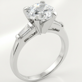 Avera Classic Triple Engagement Ring in Sterling Silver — 5 / Silver — view 1