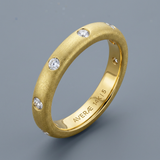 Avera Brushed Matte Wedding Band in 14k Gold 5mm — 5 / Gold — view 1