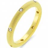 Matte Wedding Band — 5 / Gold — view 1