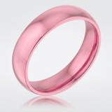 Avera 5 mm IPG Stainless Steel Band in Pink — 5 / Pink — view 1