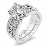 Avera Eleanor Engagement Ring In Sterling Silver — 5 / Silver — view 1