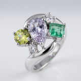 Avera Bejeweled Cluster Cocktail Ring in Multi-Gemstone Finish — 5 / Multi — view 1