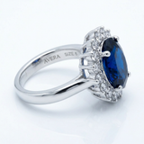 Avera Royal Ring in Dark Blue Size 5 Statement Jewelry — 5 / Dark Blue — view 2