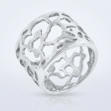 Filigree Matte Ring — 5 / Silver — view 1