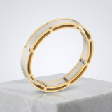 Two Tone Band Ring — 9 / Gold — view 1