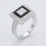 Avera Shira 0.7ct Cubic Zirconia Antique Style Ring in Silver — 5 / Silver — view 1