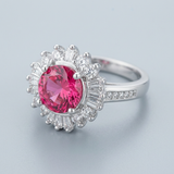 Avera Chrisalee 3ct Cubic Zirconia Classic Ring 5 / Pink — 5 / Pink — view 1