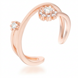 Avera Krista 0.25ct Cubic Zirconia Abstract Wrap Ring — 5 / Pink — view 1