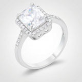 Avera Ariana 2.95ct Cubic Zirconia Classic Ring in Silver — 5 / Silver — view 1