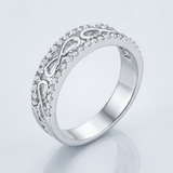 Avera Rema 0.4ct Contemporary Infinity Band Ring — 5 / Silver — view 1