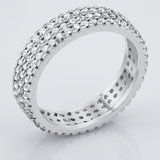 Avera Chare 1.3ct Cubic Zirconia Classic Band Ring — 5 / Silver — view 1