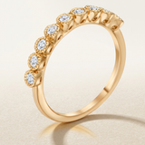 Avera Bea 0.27ct Cubic Zirconia Delicate Band Ring — 5 / Gold — view 1