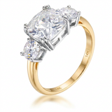 Avera The Cushion Cut Royal Ring in 14k Gold — 5 / Gold — view 1