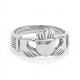 Avera Stainless Steel Irish Claddagh Ring In Silver Tone — 5 / Silver — view 1