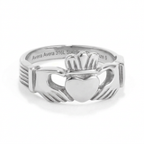 Avera Stainless Steel Irish Claddagh Ring In Silver Tone — 5 / Silver — view 2