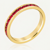 Avera Stylish Stackables Ruby Red Gold Ring — 5 / Red — view 1
