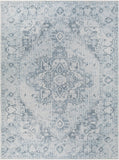 Ankti Aqua Washable Area Rug