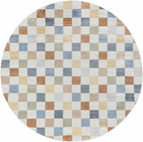 Alie Colorful Checkered Washable Rug