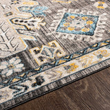 Cabacungan Black & Blue Washable Area Rug