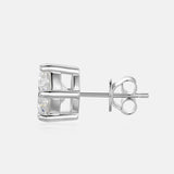 Men's Moissanite Big Earring Studs in 925 Sterling Silver - 9mm Earrings 